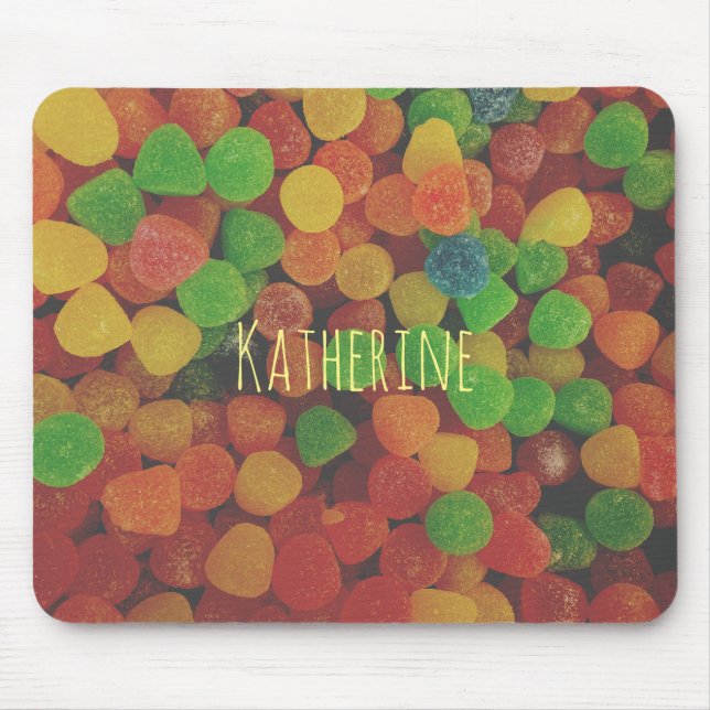 Personalisierte Gummibonbons Mousepad (Vorne)