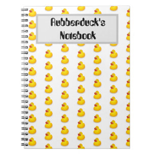 Personalisierte Gummiente Notizblock