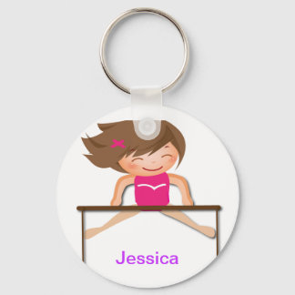 Personalisierte GYMNASTICS Girl Bars Geschenke Schlüsselanhänger