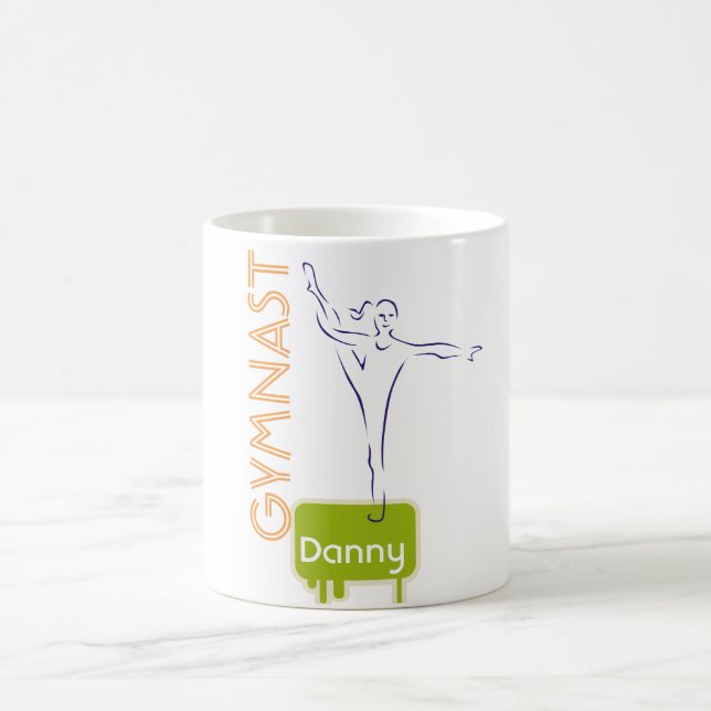 Personalisierte GYMNASTICS Kinder Tasse genannt (Mittel)