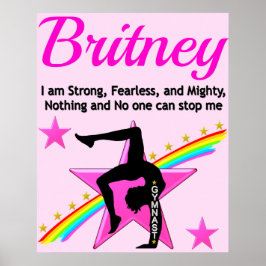 PERSONALISIERTE GYMNASTIK-ANGST POSTER