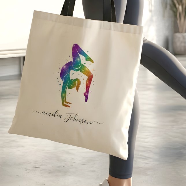 Personalisierte Gymnastik Glitter   Tragetasche (Von Creator hochgeladen)