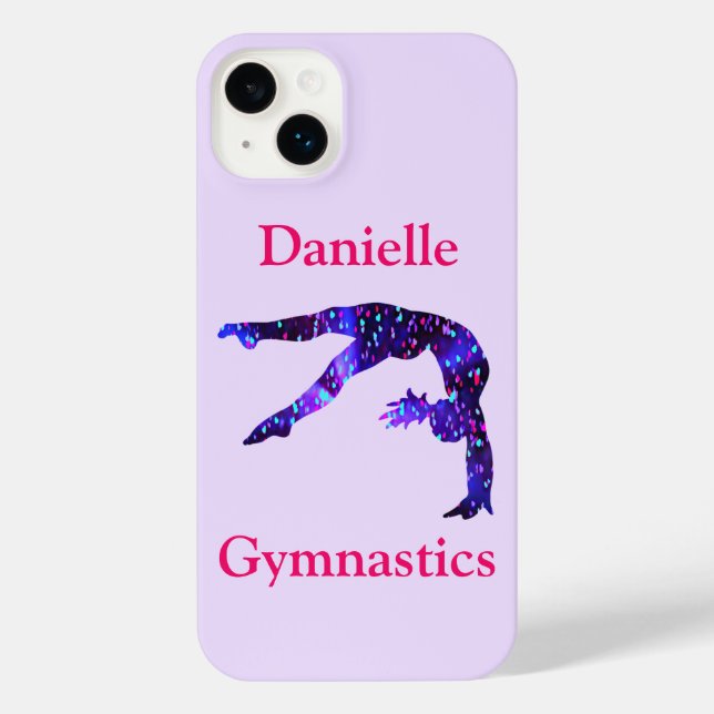 Personalisierte Gymnastik iPhone Hülle (Rückseite)