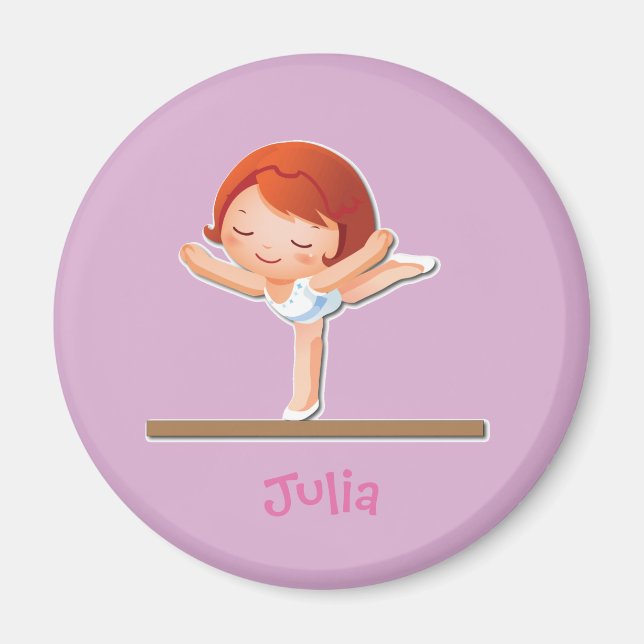 Personalisierte Gymnastik Magnet (Vorne)