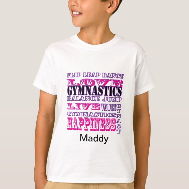 Personalisierte Gymnastik-Shirts T-Shirt (Vorderseite)