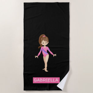 Personalisierte Gymnastik Strandtuch