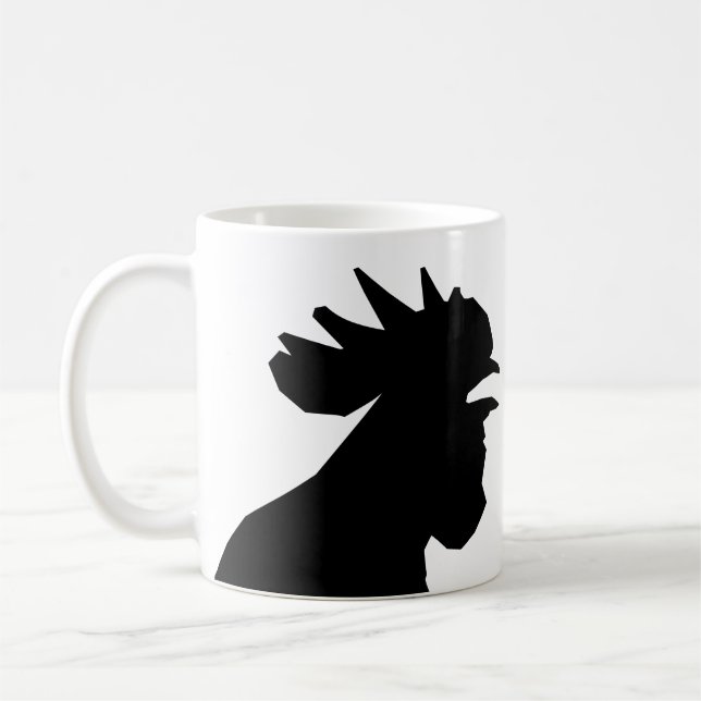 Personalisierte Hahn-Tasse Kaffeetasse (Links)