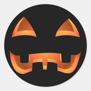 Personalisierte Halloween-Aufkleber Kürbis-Aufkleb Runder Aufkleber