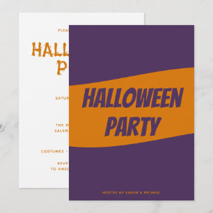 Personalisierte Halloween-Einladungskarte Einladung