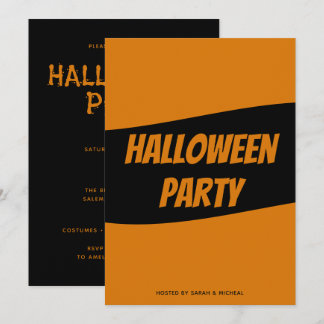 Personalisierte Halloween-Einladungskarte Einladung