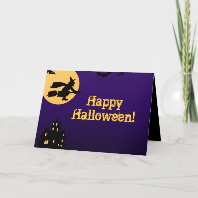 Personalisierte Halloween-Karten Karte (Vorderseite)
