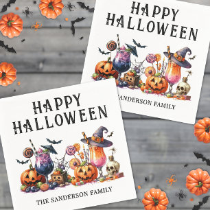 Personalisierte Halloween-Party Serviette