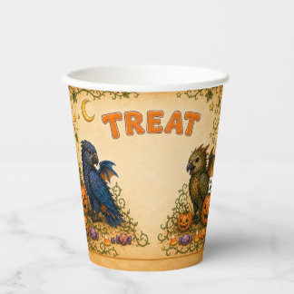 Personalisierte Halloween-Party-Tiere 8 oz Pappbecher