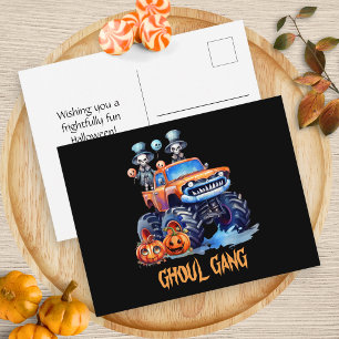 Personalisierte Halloween-Postkarte für Familie un Feiertagspostkarte