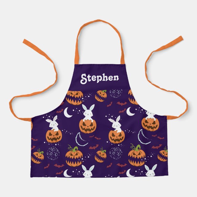 Personalisierte Halloween-Schürze für Kinder Schürze (Vorderseite)