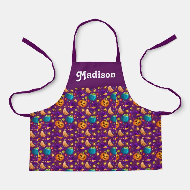 Personalisierte Halloween-Schürze für Kinder Schürze (Vorderseite)