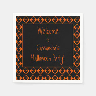 Personalisierte Halloween Skulls Serviette
