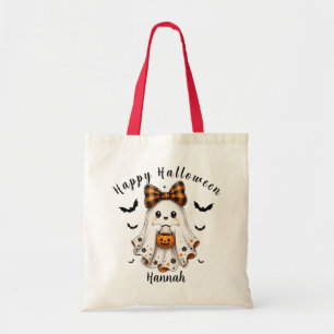 Personalisierte Halloween-Tasche mit Namen Tragetasche