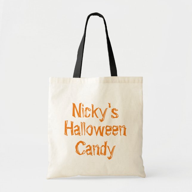"Personalisierte Halloween-Tasche" Tragetasche (Vorne)