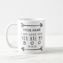 Personalisierte Halloween-Tasse - Boo