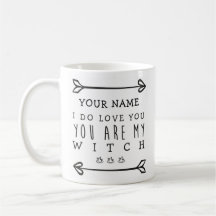 Personalisierte Halloween Tasse - Hexe