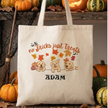 Personalisierte Halloween-Trick-or-Treat-Tasche fü