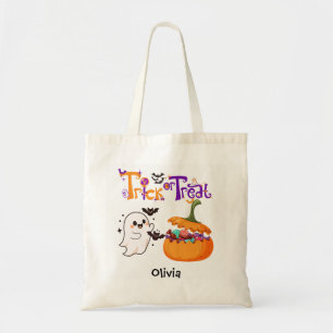 Personalisierte Halloween-Tüte für Kinder zum Tric Tragetasche