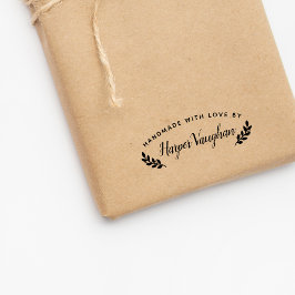 Personalisierte Handarbeit mit Liebe von (Ihr Name Permastempel