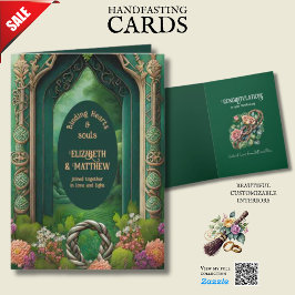 PERSONALISIERTE HANDFASTING IRISH CELTIC WISSEN KARTE