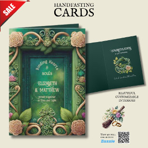 PERSONALISIERTE HANDFASTING IRISH CELTIC WISSEN KARTE