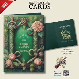 PERSONALISIERTE HANDFASTING IRISH CELTIC WISSEN KARTE