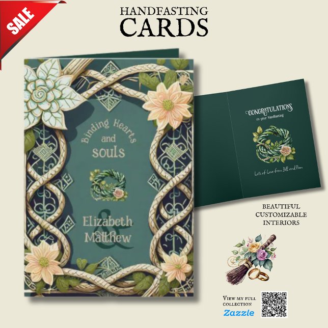 PERSONALISIERTE HANDFASTING IRISH CELTIC WISSEN KARTE (Von Creator hochgeladen)