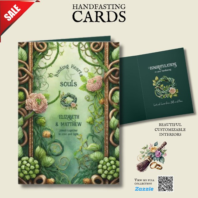 PERSONALISIERTE HANDFASTING IRISH CELTIC WISSEN KARTE (Von Creator hochgeladen)