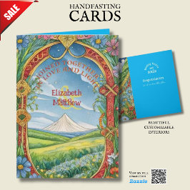 PERSONALISIERTE HANDFASTKARTE PAGAN CELTIC DROID KARTE