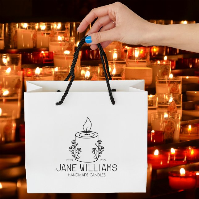 Personalisierte handgefertigte Kerzen, große Gummistempel (Von Creator hochgeladen)