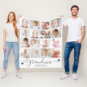 Personalisierte handgeschriebene Liebe Sie Oma 16  Fleecedecke