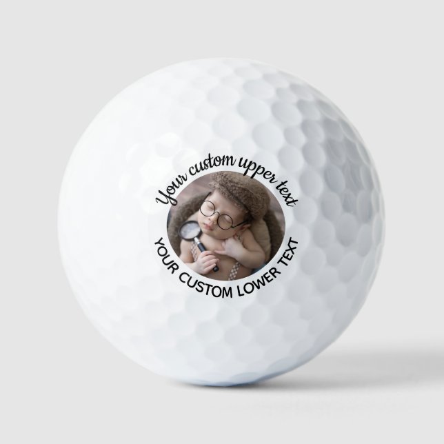 Personalisierte handgeschriebene Schriftart- und F Golfball (Vorderseite)