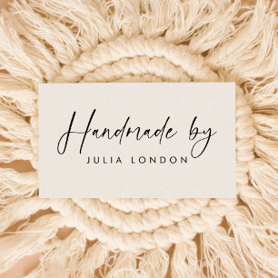 Personalisierte "Handmade by" Gummi-Briefmarke - e Gummistempel