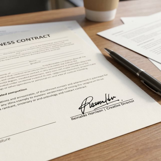 Personalisierte handschriftliche Unterschrift und  Permastempel (Von Creator hochgeladen)