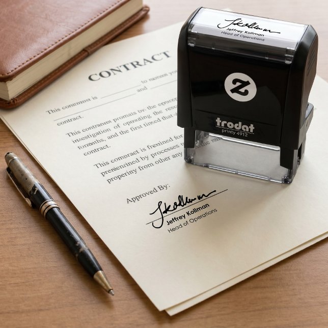 Personalisierte handschriftliche Unterschrift und  Permastempel (Von Creator hochgeladen)