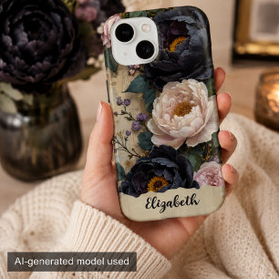 Personalisierte Handyhülle Dunkle Purpur-Pfingstro Case-Mate iPhone Hülle
