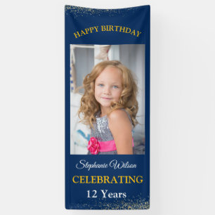 Personalisierte Happy Birthday Foto-Feier  Banner