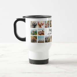 Personalisierte Happy Birthday Fotocollage Reisebecher