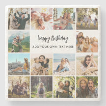 Personalisierte Happy Birthday Fotocollage