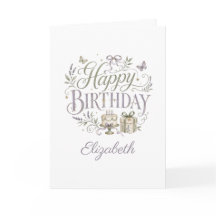Personalisierte Happy Birthday für sie Floralien
