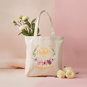 Personalisierte Happy Mother's Day Blumen-Tasche Tragetasche