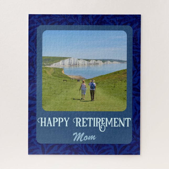 Personalisierte Happy Retirement Geschenke für Mam Puzzle (Vertikal)