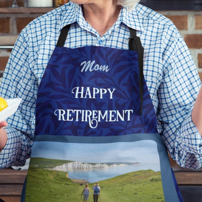 Personalisierte Happy Retirement Geschenke für Mam Schürze (Von Creator hochgeladen)