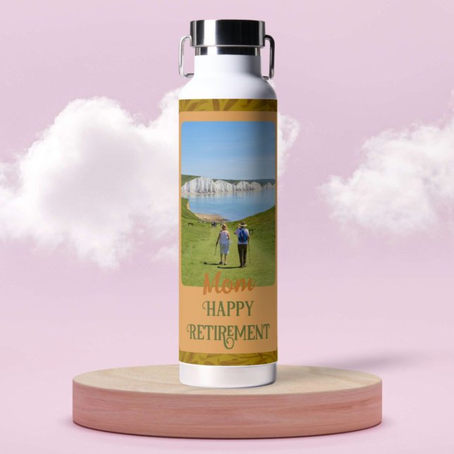 Personalisierte Happy Retirement Geschenke für Mam Trinkflasche (Von Creator hochgeladen)