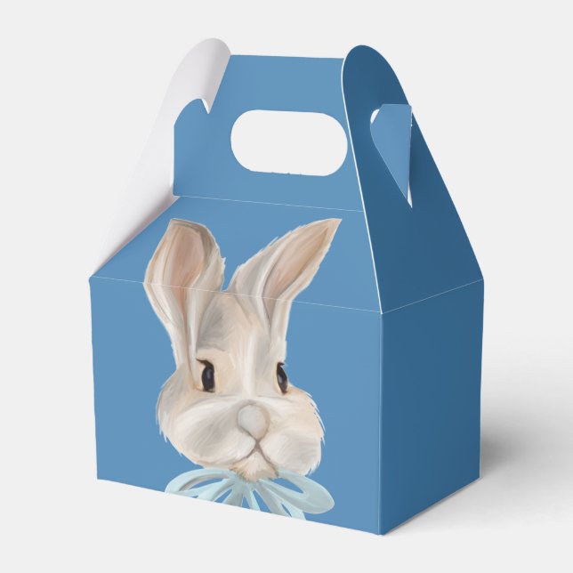 Personalisierte Hasen Geburtstagsgeschenkbox Geschenkschachtel (Vorderseite)